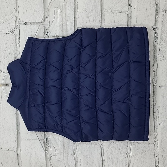 Old Navy Kids Full Zip Quilted Puffer Vest Jacket in Blue/Gray - Picture 3 of 17